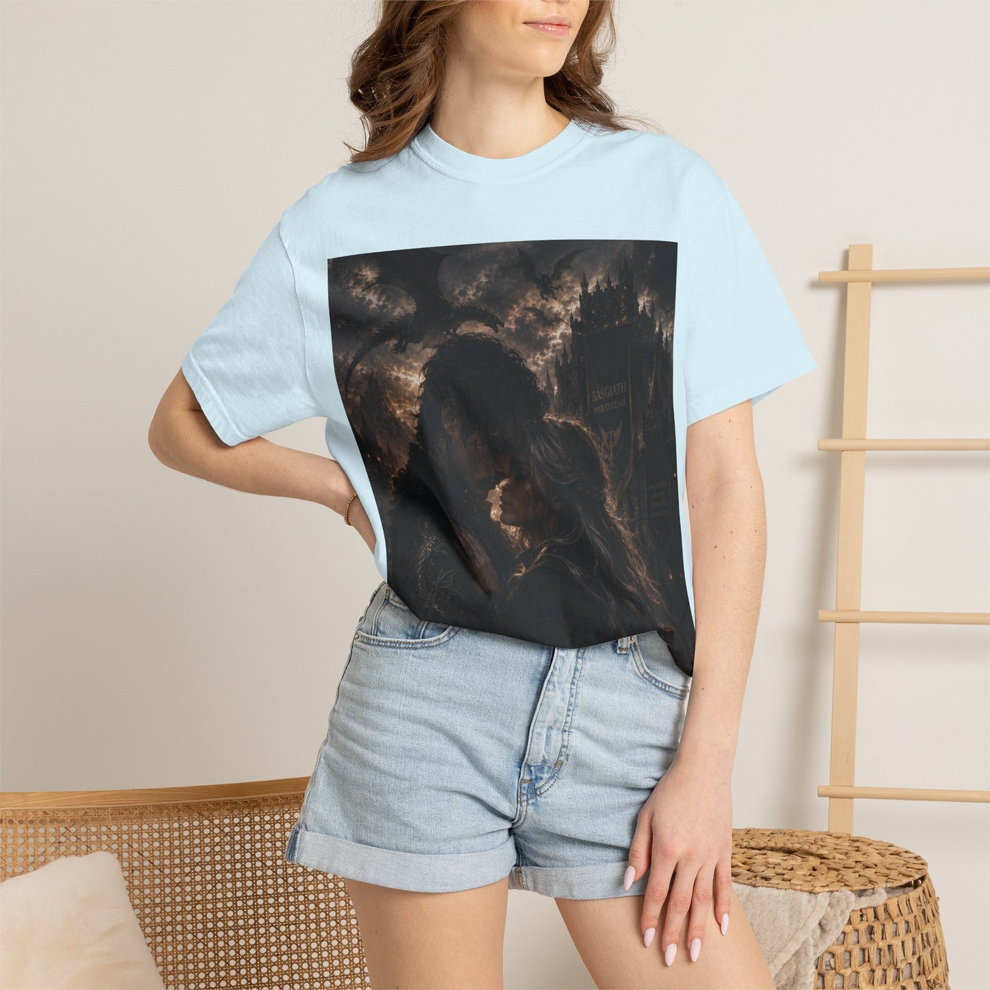Basgiath War College Tee — Dragon Emblem Romantic Gothic Graphic T-Shirt