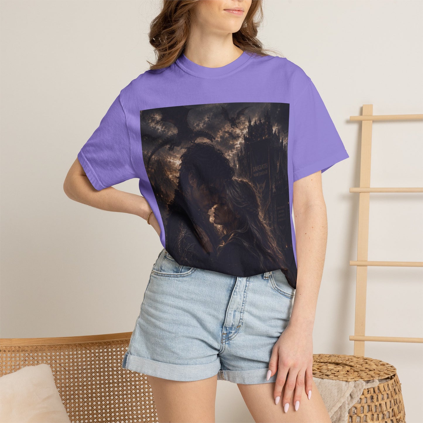 Basgiath War College Tee — Dragon Emblem Romantic Gothic Graphic T-Shirt