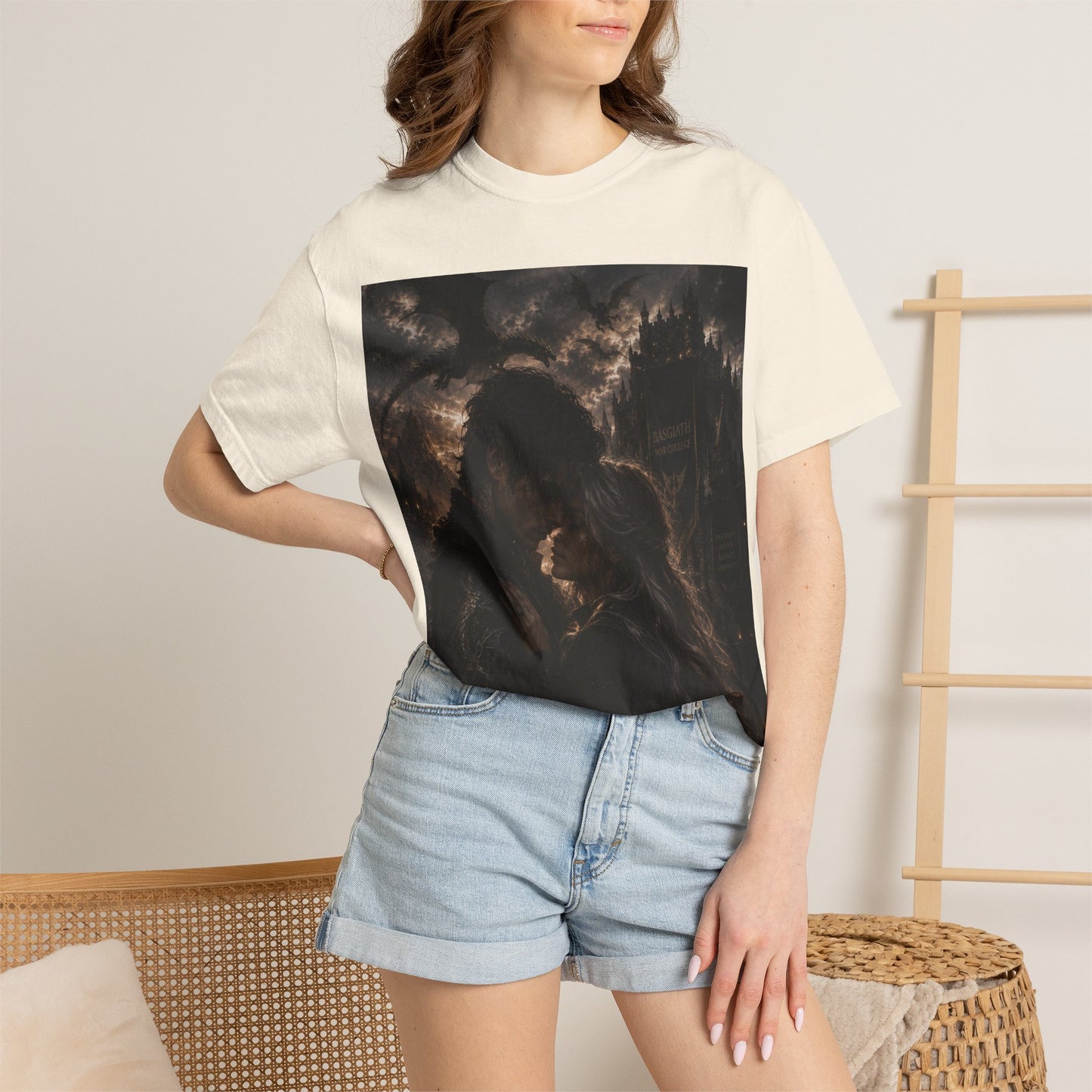 Basgiath War College Tee — Dragon Emblem Romantic Gothic Graphic T-Shirt