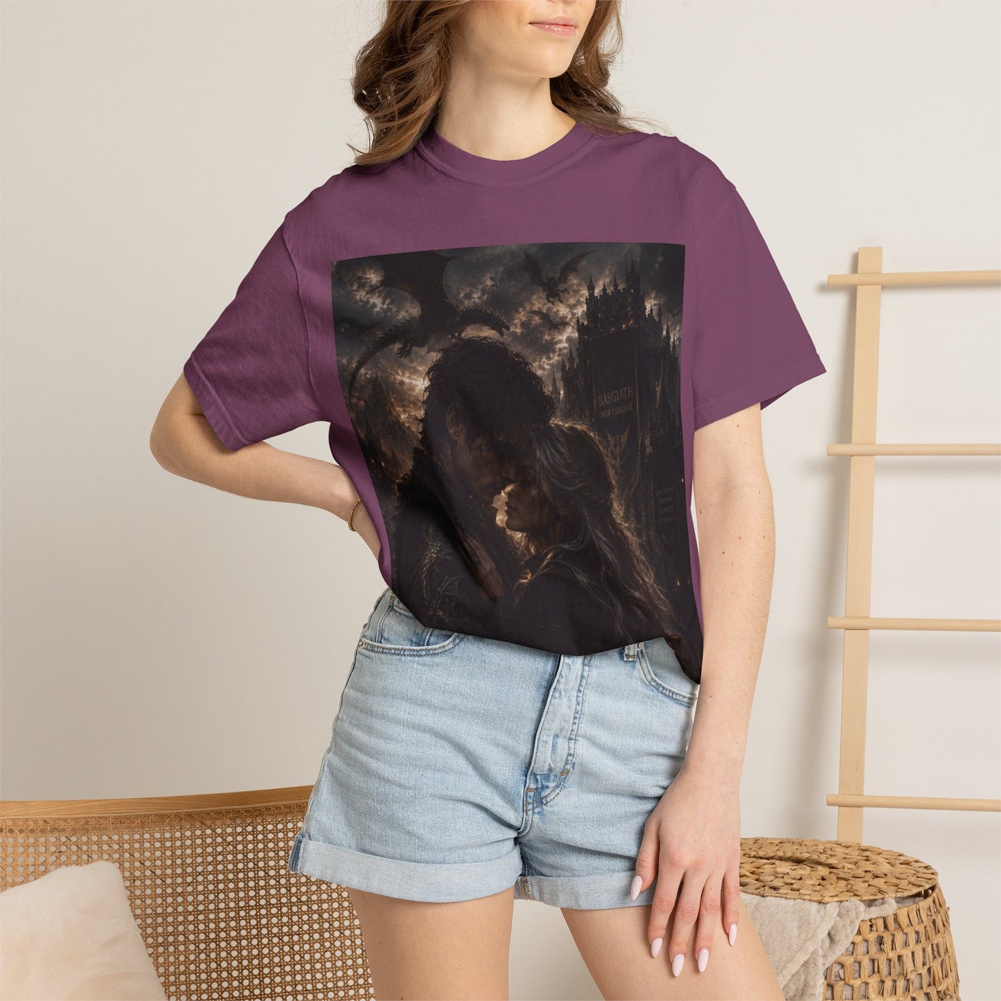 Basgiath War College Tee — Dragon Emblem Romantic Gothic Graphic T-Shirt