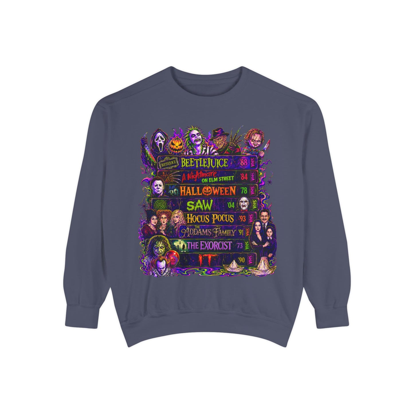 Horror Movie Ranking Sweatshirt — Vintage Halloween Slasher Crewneck