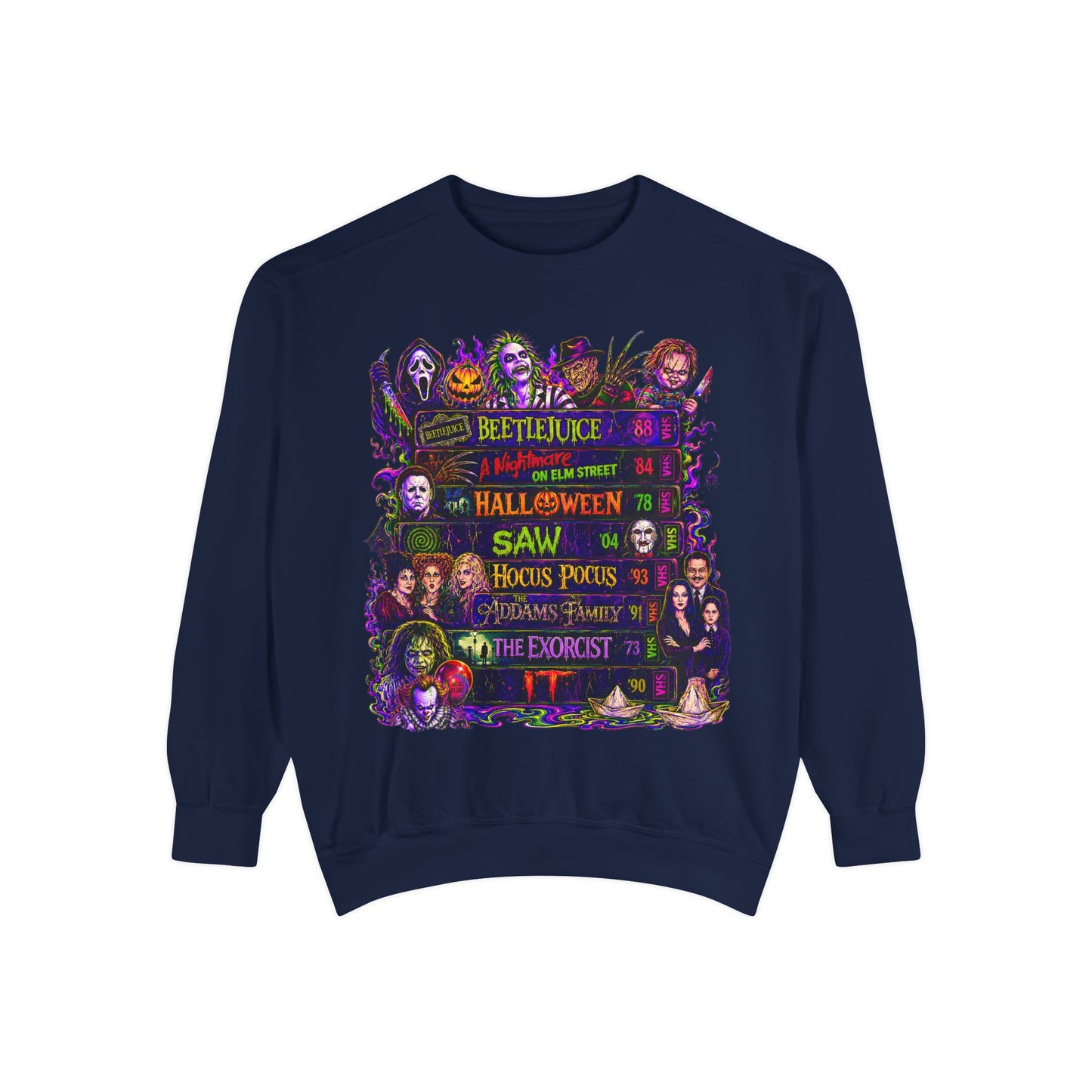 Horror Movie Ranking Sweatshirt — Vintage Halloween Slasher Crewneck