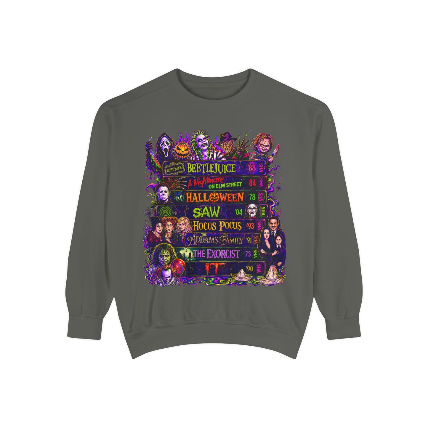Horror Movie Ranking Sweatshirt — Vintage Halloween Slasher Crewneck