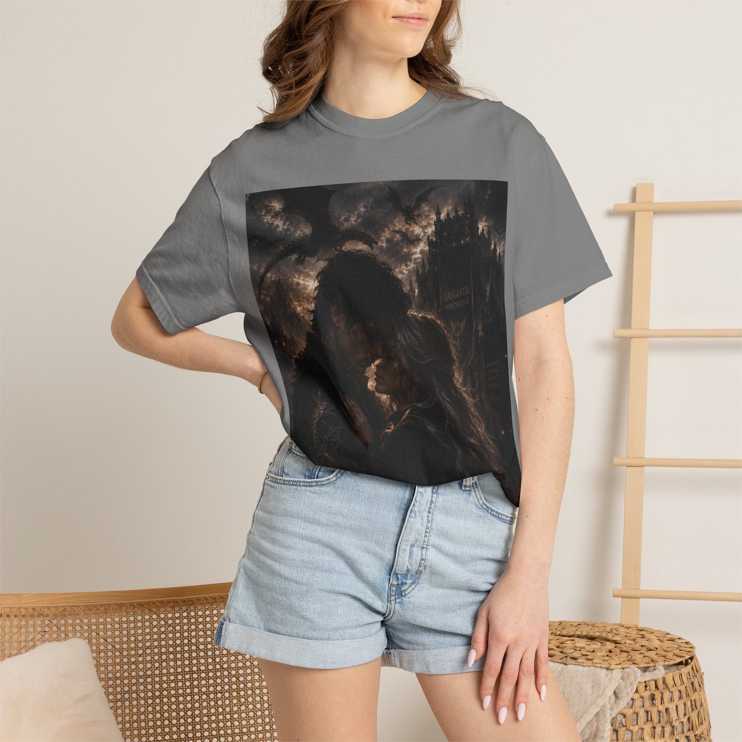 Basgiath War College Tee — Dragon Emblem Romantic Gothic Graphic T-Shirt